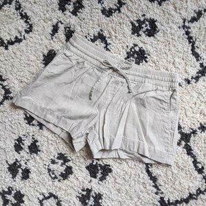 Beige linen drawstring shorts old navy small